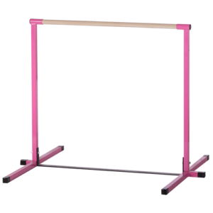 4 feet high pink gymnastics horizontal kip bar