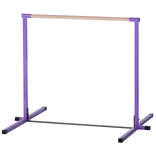 4 feet high purple gymnastics horizontal kip bar