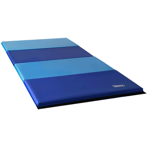 8ft x 4ft Blue and Light Blue Gymnastics Folding Mats